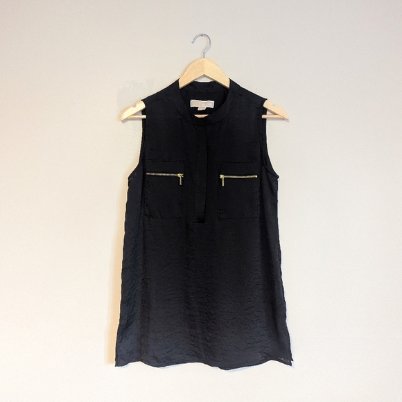 Michael Kors Silky Black Tank - Picture 1 of 4